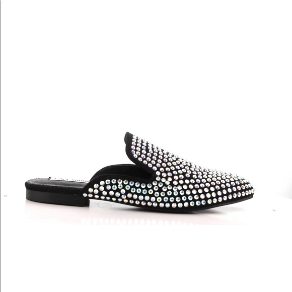 Blinged Mule Back Out Flats - Picture 2 of 4